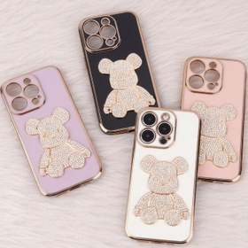 قاب My Case Power Bear نگین دار محافظ لنزدار آیفون 11