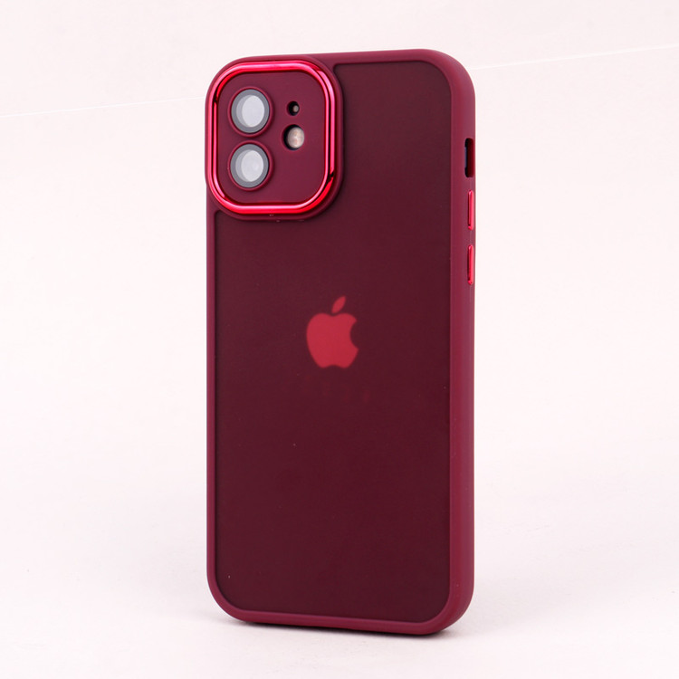قاب PC متال ایرون مات محافظ لنزدار iPhone 12