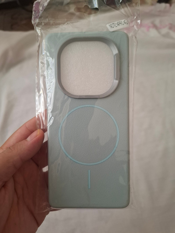 قاب چرمی ژله ای Leather طرح مگ سیف کلاسیک برای NOTE 14 PRO 4G
