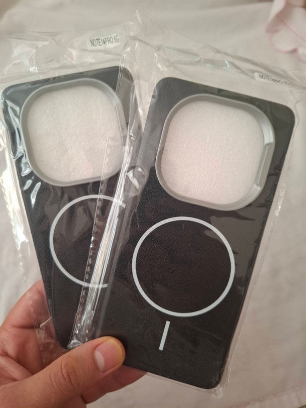 قاب چرمی ژله ای Leather طرح مگ سیف کلاسیک برای NOTE 14 PRO 5G