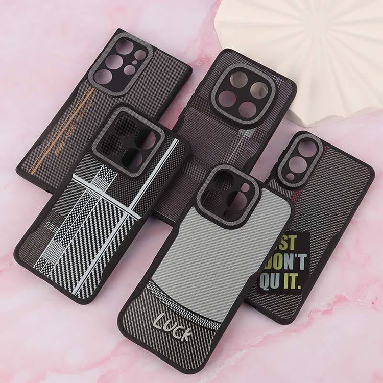 قاب ژله ای طرح هاشور محافظ لنزدار برای POCO M5S