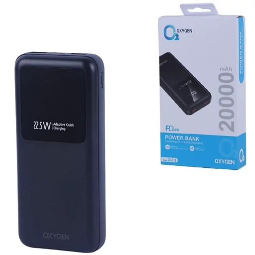 پاوربانک فست شارژ اکسیژن OX-110 PD 22.5W ظرفیت 20000 میلی آمپر ساعت