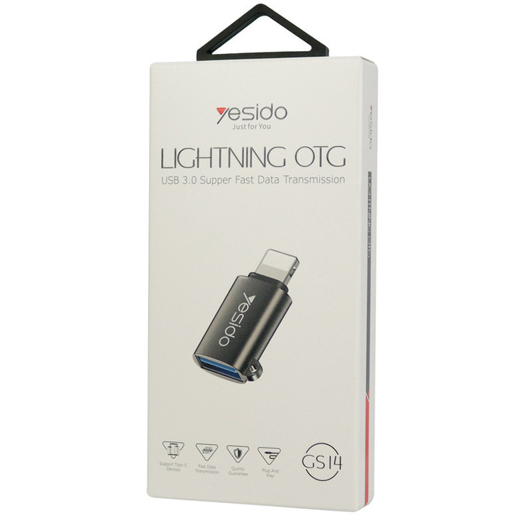 تبدیل USB3.0 OTG به لایتنینگ یسیدو GS14