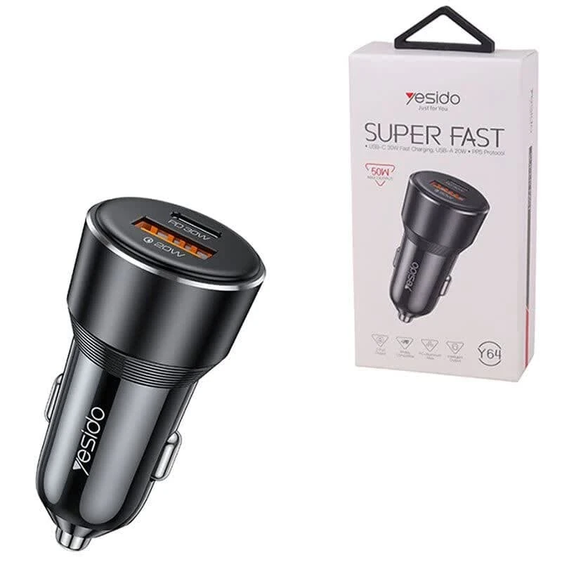 شارژر فندکی 30 وات یسیدو Y64 موجودی بگیرید